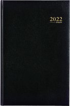 Brepols Agenda - Saturnus Lima - A5 - 2022 - Zwart - 21.4 x 14 cm