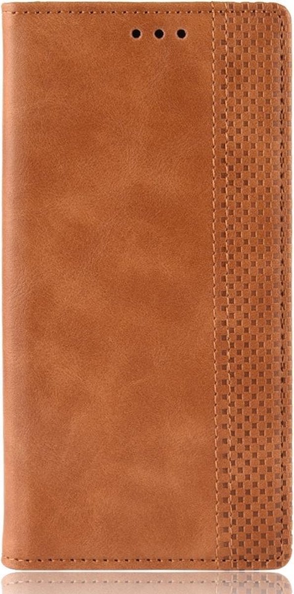 Mobigear Telefoonhoesje geschikt voor Huawei Mate 20 Pro Hoesje | Mobigear Sensation Bookcase Portemonnee | Pasjeshouder voor 3 Pasjes | Telefoonhoesje voor Pinpas / OV Kaart / Rijbewijs - Cognac