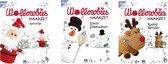 Joy!Crafts Haakset Wollowbies/ 3 voor de prijs van 2 / Kerstman, Rendier en Sneeuwman 1000/0003