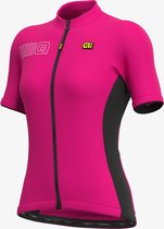 Ale Donna SS Jersey Solid Block - Fluo Roze - XL - Valt klein