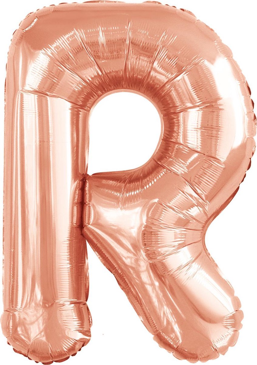 Amscan Folieballon Letter R 99 X 39 Cm Roségoud