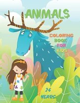 Animals Coloring Book for Kids 2-6 Years