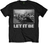 The Beatles Heren Tshirt -XXL- Let It Be Studio Zwart