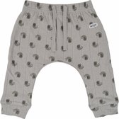 Lodger Joggingbroek Baby maat 68 - Jogger - 100% Katoen - Hydrofiel - Perfecte Pasvorm - Elastische Taille - Oeko-Tex - 4-6M - Grijs