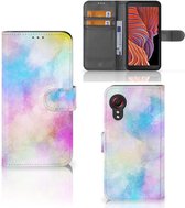 Telefoonhoesje Samsung Galaxy Xcover 5 | Xcover 5 Enterprise Edition Bookcase Personaliseren Watercolor Light