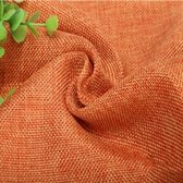 Effen kleur imitatie linnen fotografie achtergronddoek, afmeting: 50x50cm (oranje)