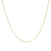 Karma Dames Ketting Zilver - Goudkleurig