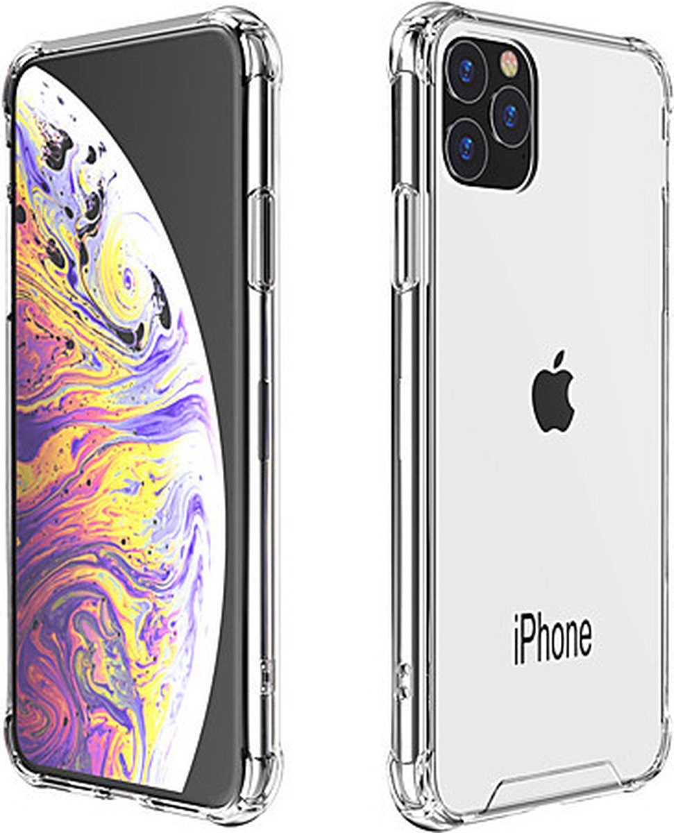 Schokbestendige softcase hoes - Geschikt voor iPhone 11 Pro Max - Transparant
