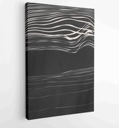 Black and white abstract wall arts background vector 3 - Moderne schilderijen – Vertical – 1909205647 - 50*40 Vertical