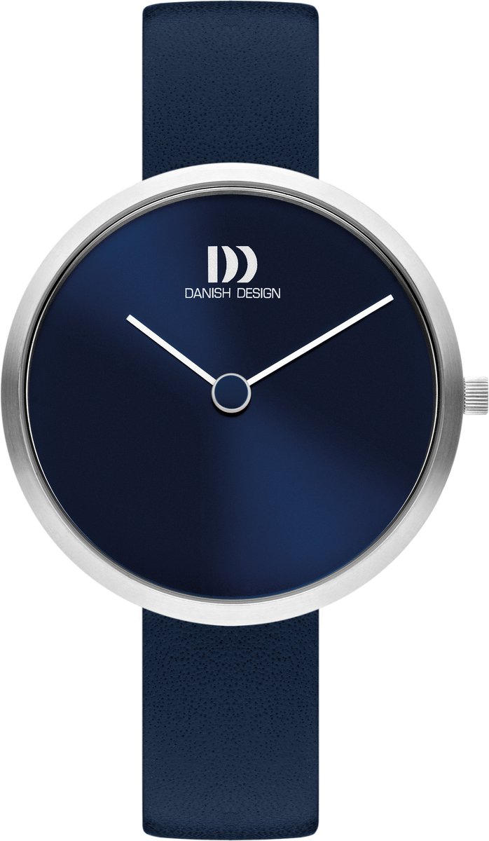 Danish Design Centro Horloge - Danish Design dames horloge - Blauw - diameter 36 mm - roestvrij staal