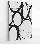 Earth tones organic shape Art design for poster, print, cover, wallpaper, Minimal and natural wall art. 3 - Moderne schilderijen – Vertical – 1868903788 - 80*60 Vertical