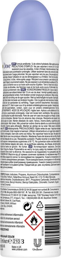 Dove Original Anti-transpirant Spray Vrouw - 6 x 150 ml - Voordeelverpakking