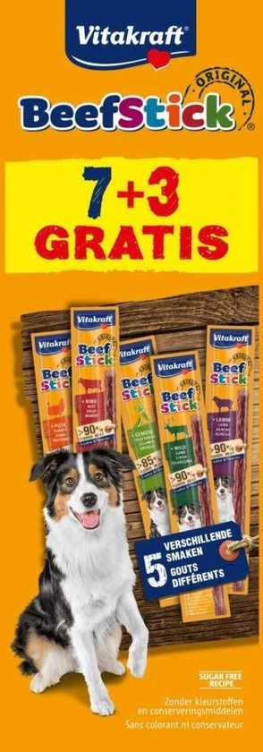 Vitakraft Beefstick Multipack Hondensnack 10 St - 1 St