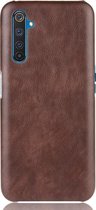 Realme X50 Pro Hoesje - Mobigear - Excellent Serie - Hard Kunststof Backcover - Bruin - Hoesje Geschikt Voor Realme X50 Pro