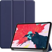 Apple iPad Pro 11 (2020) Hoes - Mobigear - Tri-Fold Serie - Kunstlederen Bookcase - Blauw - Hoes Geschikt Voor Apple iPad Pro 11 (2020)