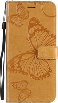 Huawei P Smart Z Hoesje - Mobigear - Butterfly Serie - Kunstlederen Bookcase - Cognac - Hoesje Geschikt Voor Huawei P Smart Z