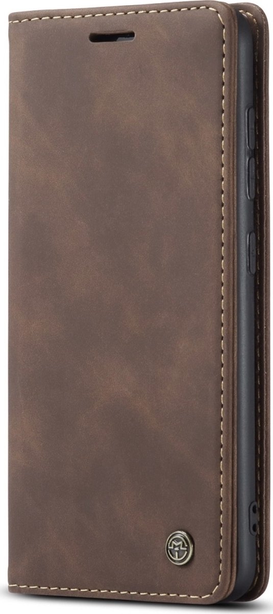 Caseme Telefoonhoesje geschikt voor Samsung Galaxy A51 Hoesje | Caseme 013 Bookcase Portemonnee | Pasjeshouder voor 2 Pasjes | Telefoonhoesje voor Pinpas / OV Kaart / Rijbewijs - Bruin