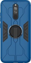 Mobigear Armor Ring Hardcase voor de Xiaomi Redmi 8 / 8A - Blauw