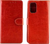OPPO A52 Hoesje - Mobigear - Wallet Serie - Kunstlederen Bookcase - Bruin - Hoesje Geschikt Voor OPPO A52