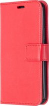 Apple iPhone 12 Pro Hoesje - Mobigear - Wallet Serie - Kunstlederen Bookcase - Rood - Hoesje Geschikt Voor Apple iPhone 12 Pro