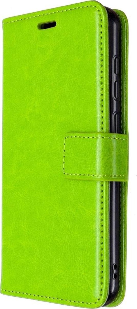 Mobigear Telefoonhoesje geschikt voor Nokia 2.3 Hoesje | Mobigear Wallet Bookcase Portemonnee | Pasjeshouder voor 3 Pasjes | Telefoonhoesje voor Pinpas / OV Kaart / Rijbewijs - Groen