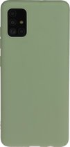 Samsung Galaxy A71 Hoesje - Mobigear - Color Serie - TPU Backcover - Groen - Hoesje Geschikt Voor Samsung Galaxy A71