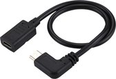 Mobigear USB-C naar USB-C Verlengkabel 0.3 Meter - Zwart