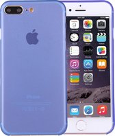 Apple iPhone 8 Plus Hoesje - Mobigear - Ultra Slim Serie - Hard Kunststof Backcover - Blauw - Hoesje Geschikt Voor Apple iPhone 8 Plus