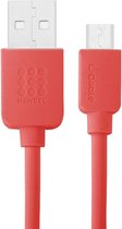 Haweel USB-A naar Micro USB Kabel 1 Meter - Rood