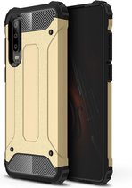 Mobigear Hoesje geschikt voor Huawei P30 Telefoonhoesje Hardcase | Mobigear Outdoor Backcover Shockproof | Schokbestendig P30 Telefoonhoesje | Anti Shock Proof - Goud