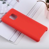 Mobigear Color Siliconen Backcover voor de Huawei Mate 20 Pro - Rood