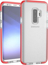 Mobigear Full Bumper TPU Backcover Hoesje - Geschikt voor Samsung Galaxy S9 Plus - Transparant / Rood