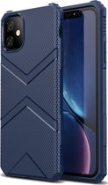 Apple iPhone 11 Hoesje - Mobigear - Diamond Serie - TPU Backcover - Blauw - Hoesje Geschikt Voor Apple iPhone 11