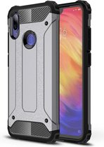 Xiaomi Redmi Note 7 Hoesje - Mobigear - Outdoor Serie - Hard Kunststof Backcover - Grijs - Hoesje Geschikt Voor Xiaomi Redmi Note 7