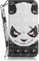 Honor 8S Hoesje - Mobigear - Design Serie - Kunstlederen Bookcase - Panda - Hoesje Geschikt Voor Honor 8S