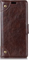 Mobigear Ranch Bookcase Hoesje - Geschikt voor Motorola Moto G7 / G7 Plus - Bruin