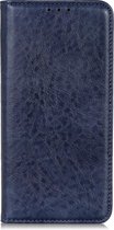 Samsung Galaxy Note 10 Plus Hoesje - Mobigear - Cowboy Serie - Kunstlederen Bookcase - Blauw - Hoesje Geschikt Voor Samsung Galaxy Note 10 Plus