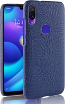 Xiaomi Redmi 7 Hoesje - Mobigear - Croco Serie - Hard Kunststof Backcover - Blauw - Hoesje Geschikt Voor Xiaomi Redmi 7