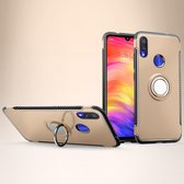 Xiaomi Redmi Note 7 Hoesje - Mobigear - Armor Ring Serie - Hard Kunststof Backcover - Goud - Hoesje Geschikt Voor Xiaomi Redmi Note 7