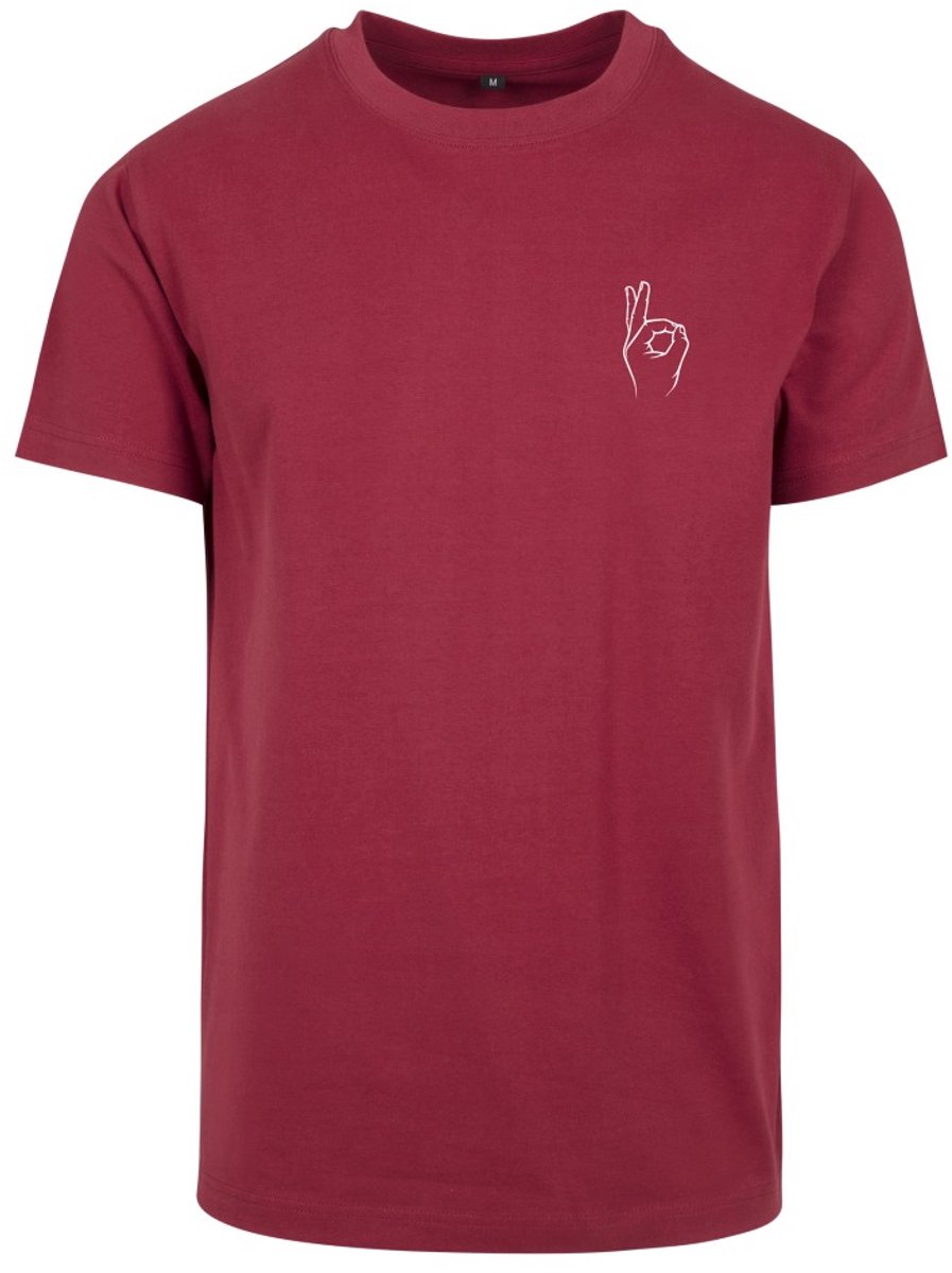 Mister Tee Easy Sign Heren T-shirt XS Rood