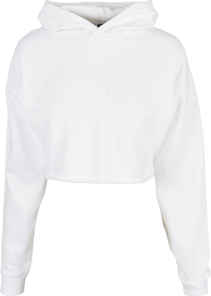 Urban Classics Oversized Cropped Crop Hoodie 4XL Wit