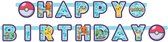 AMSCAN - Happy Birthday Pokemon feestslinger - Decoratie > Slingers en hangdecoraties