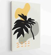 Botanical and gold abstract wall arts vector collection 2 - Moderne schilderijen – Vertical – 1880831233 - 40-30 Vertical