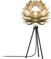 Umage Silvia tafellamp Brushed Brass - Mini Ø 32 cm + Tripod zwart