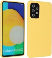 Samsung Galaxy A52 & Galaxy A52 5G Hoesje Fashion Backcover Telefoonhoesje Geel