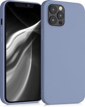 kwmobile telefoonhoesje voor Apple iPhone 12 Pro Max - Hoesje voor smartphone - Back cover in mat lichtblauw