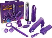 Paarse Appetizer set met seksspeeltjes