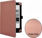 Vintage Hoesje Case Cover Carpe Diem voor uw e-Reader Cover Rose Goud, Premium Business Case, Mooie Rose Gold/Gouden Hoes