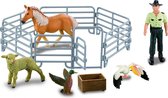 Farmee Boerderijspeelgoed - Paard Set - Boerderij Speelgoed met Boerderijdieren