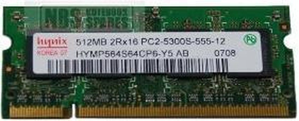 HYNIX MEMORY HYMP564S64CP6-Y5-AB 512MB PC2-5300S